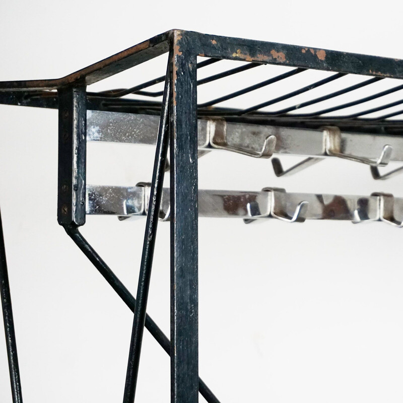 Midcentury Iron Coatrack for Vienna City Hall by Roland Rainer Austrian 1956