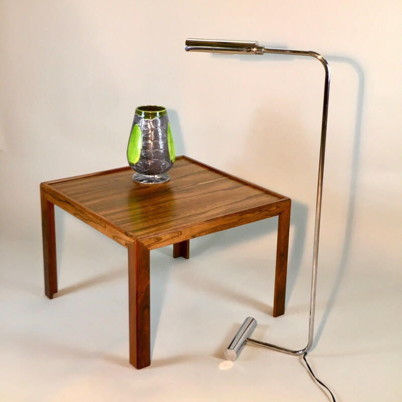 Vintage chrome metal reading lamp by Christian Liaigre 1970