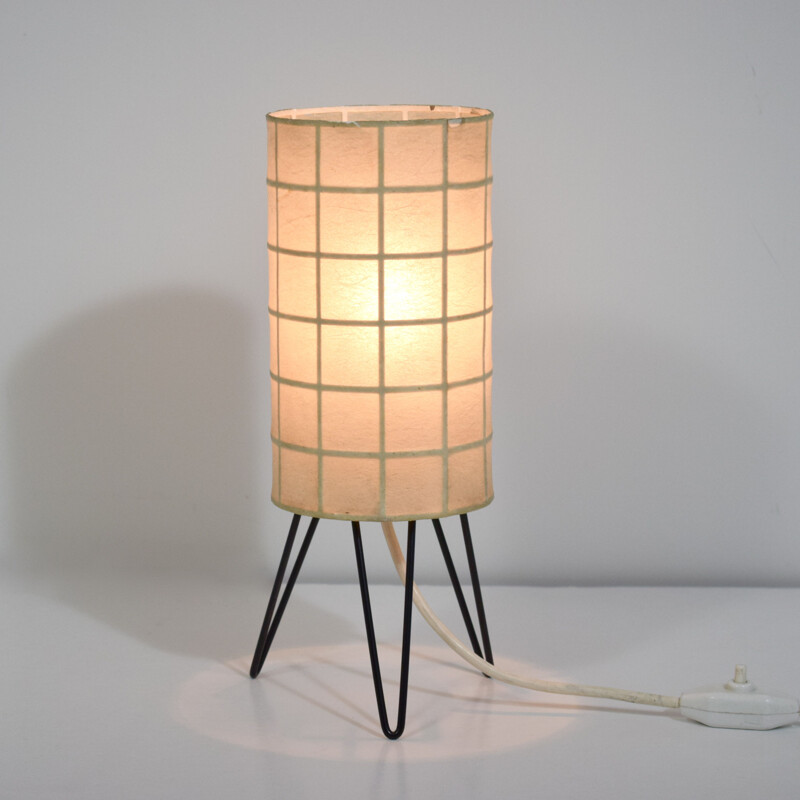 Vintage driepoot lamp cocon, Luvos und Vaanersborg 1960