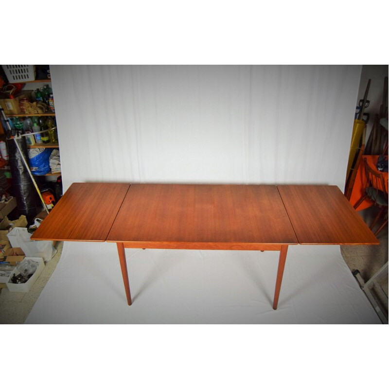 Vintage teak extending dining table  by Nils Jonsson Swedish 1960s