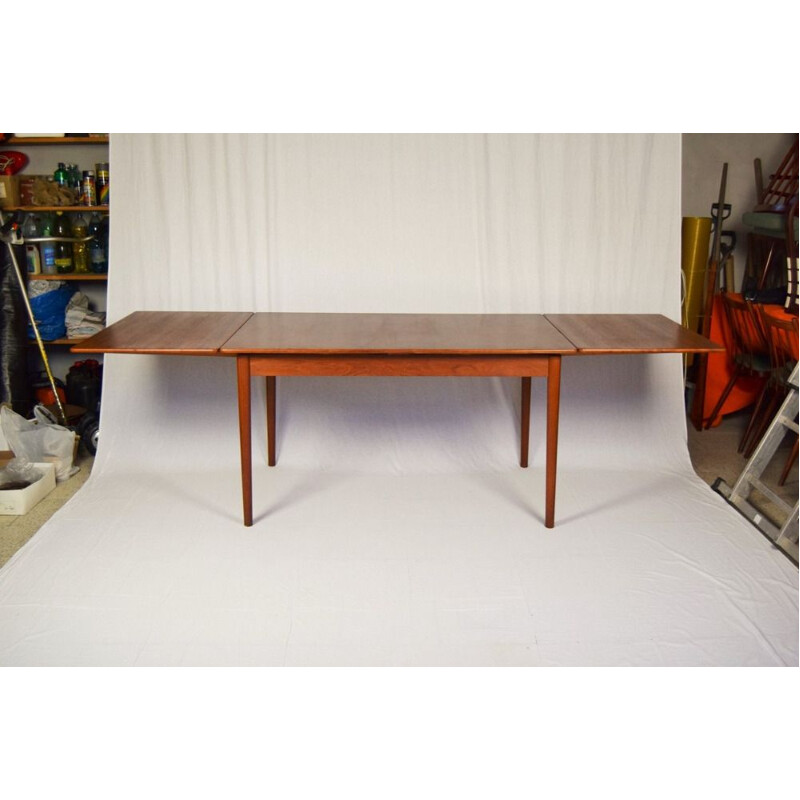 Vintage teak extending dining table  by Nils Jonsson Swedish 1960s