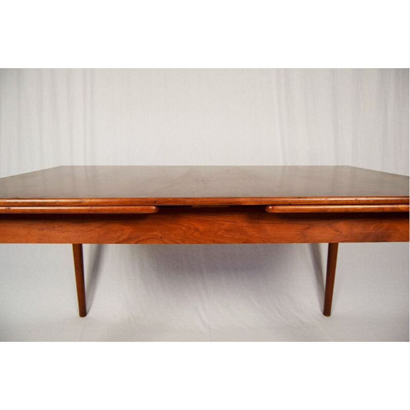 Vintage teak extending dining table  by Nils Jonsson Swedish 1960s