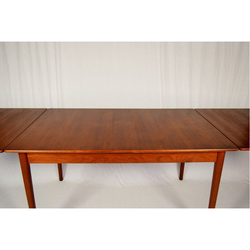 Vintage teak extending dining table  by Nils Jonsson Swedish 1960s