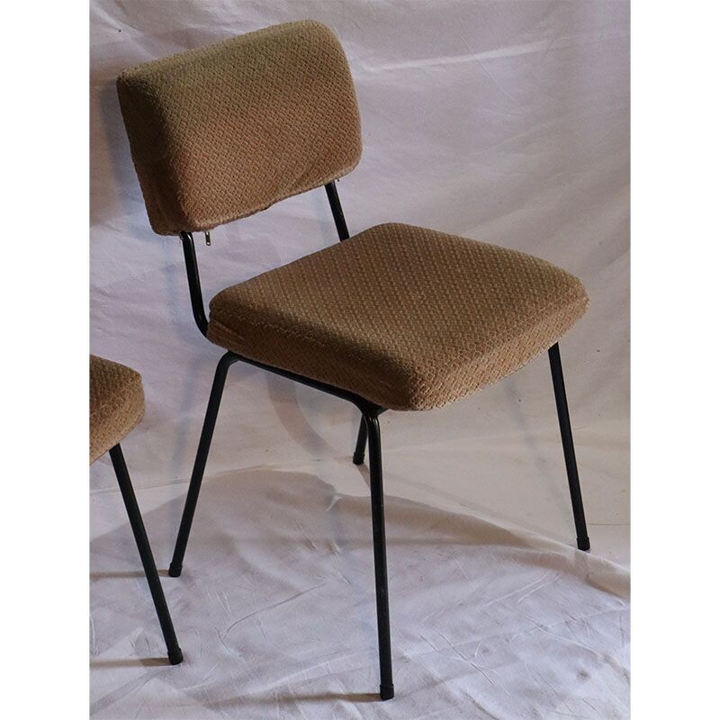 Pair of  vintage chairs André Simard by Airborne 1960