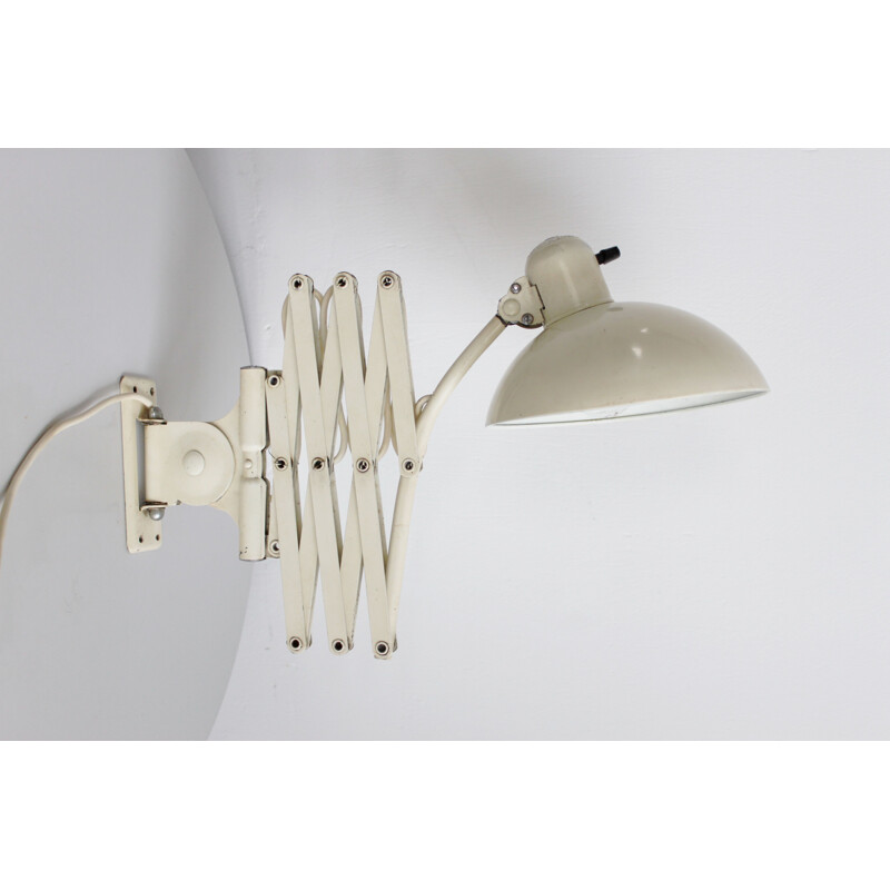 Vintage Kaiser Idell scissor lamp 6714 creme coloured