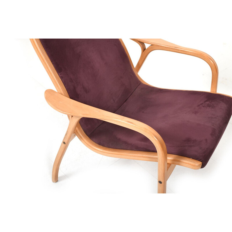 Vintage Lamino Chair and Stool by Yngve Ekström for Swedese 1970s