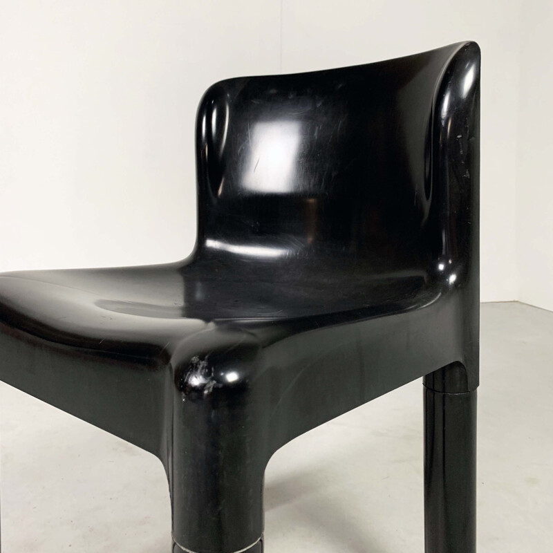 Chaise en plastique vintage modèle 4875 de Carlo Bartoli pour Kartell 1970