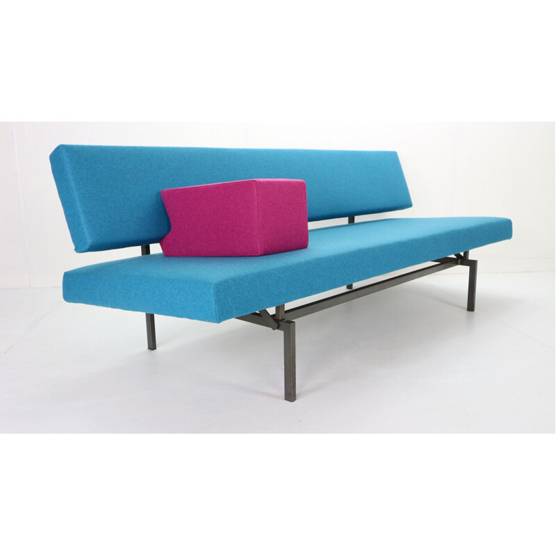 Vintage Gijs Van Der Sluis Streamline Blue Sleeper Sofa Daybed Model 540, 1961