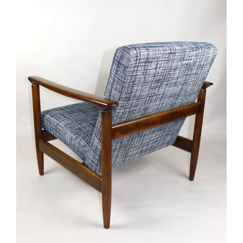 Vintage Blue Armchair by Edmund Homa, 1970s