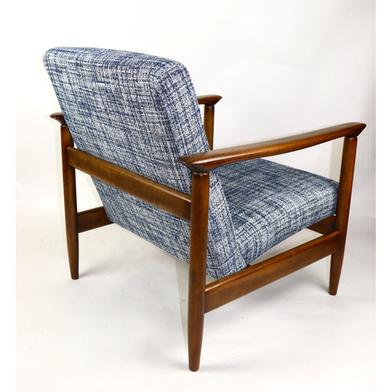 Vintage Blue Armchair by Edmund Homa, 1970s