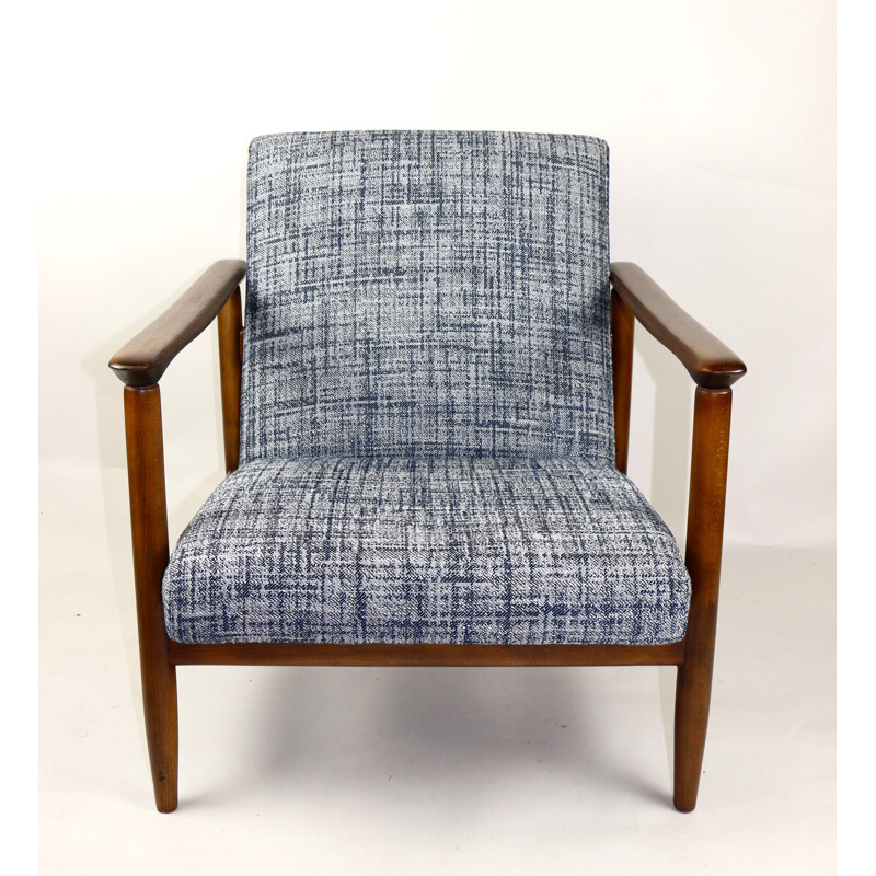 Vintage Blue Armchair by Edmund Homa, 1970s