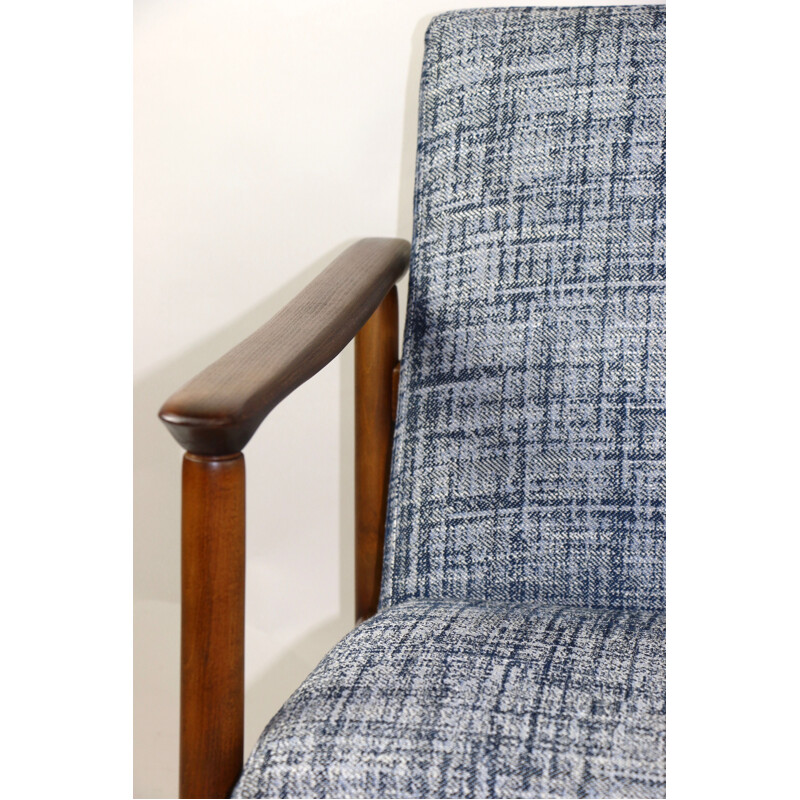 Vintage Blue Armchair by Edmund Homa, 1970s