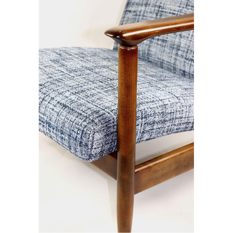 Vintage Blue Armchair by Edmund Homa, 1970s