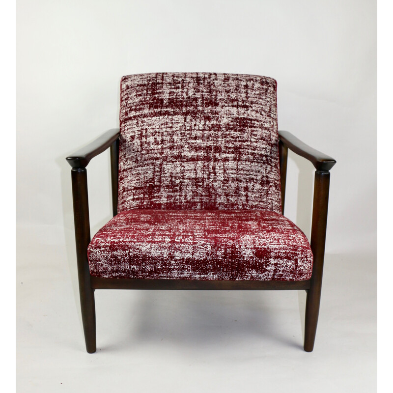 Vintage Red Armchair by Edmund Homa, 1970s