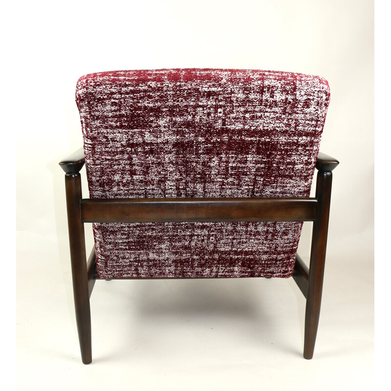 Vintage Red Armchair by Edmund Homa, 1970s