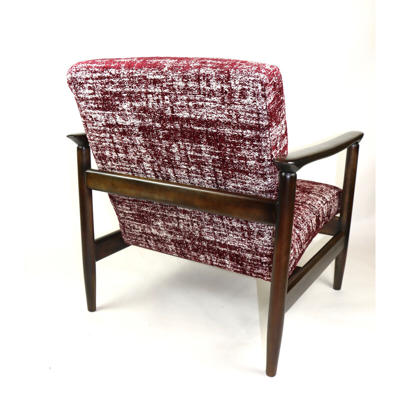 Roter Vintage-Sessel von Edmund Homa 1970