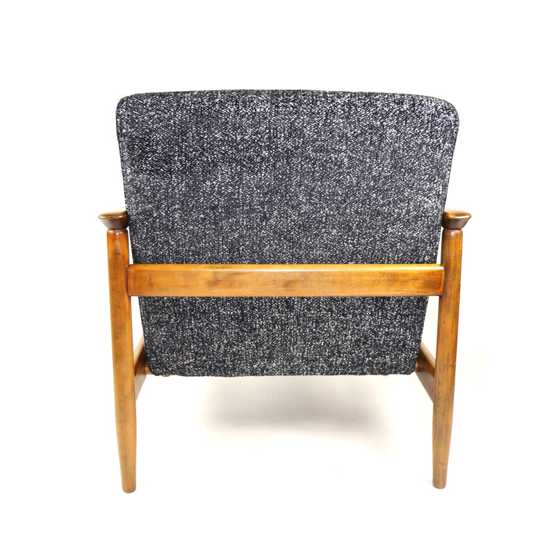 Vintage Black Armchair by Edmund Homa, 1970s