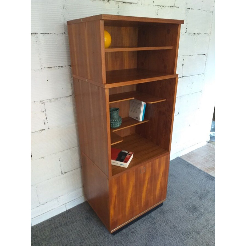 Vintage bookcase Louis Paolozzi teak 1960