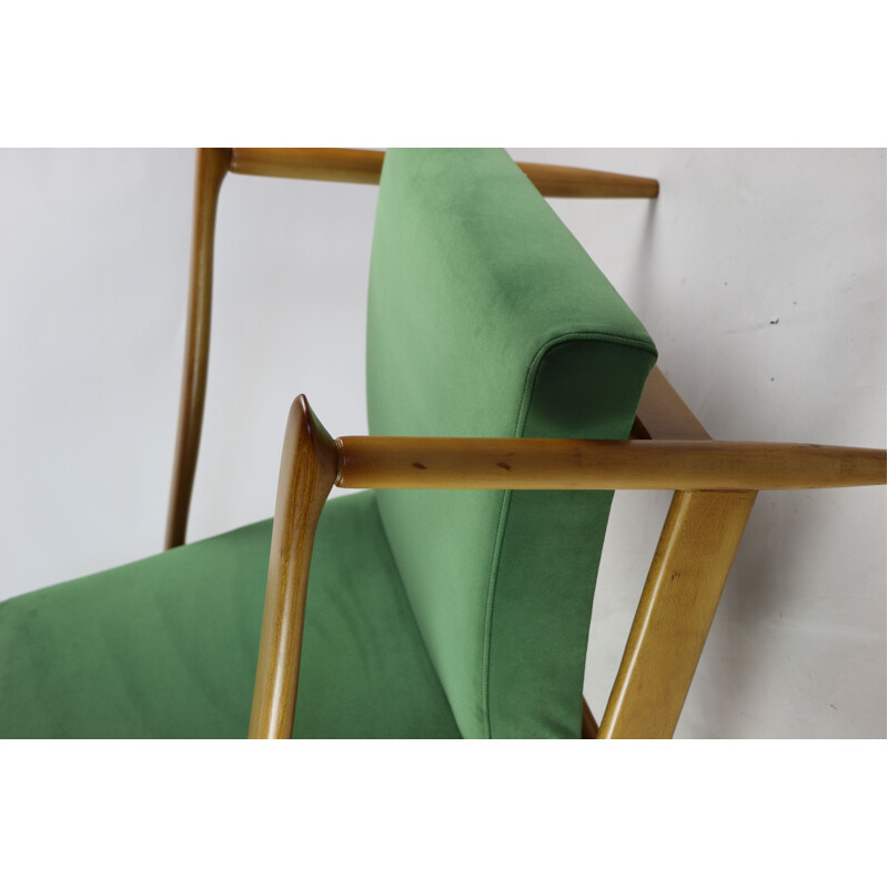 Vintage Green Armchair by Edmund Homa, 1970s