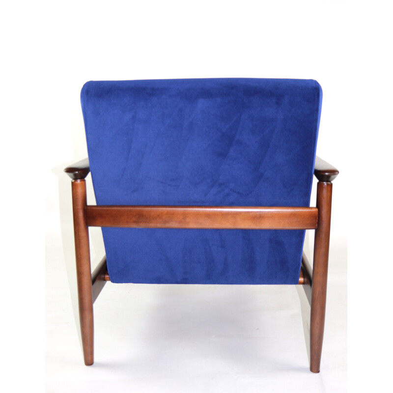 Vintage Blue Armchair by Edmund Homa, 1970s