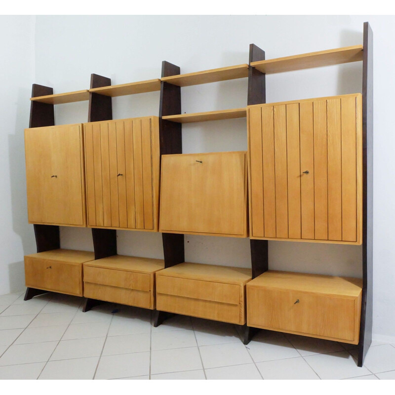 Étagère modulable Idee Furniture en bois d'orme, Erich STRATMANN - 1954