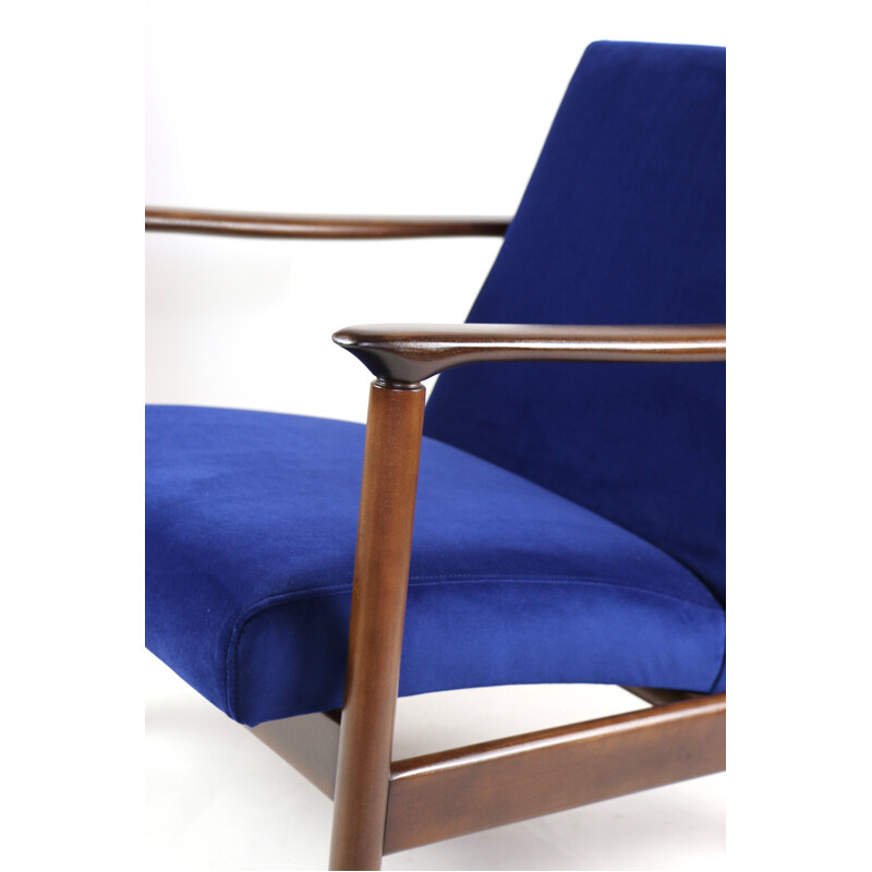 Vintage Blue Armchair by Edmund Homa, 1970s