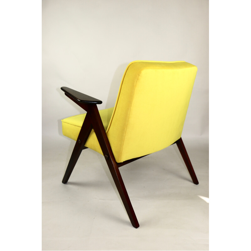 Vintage Yellow Armchair by Józef Chierowski, 1970s