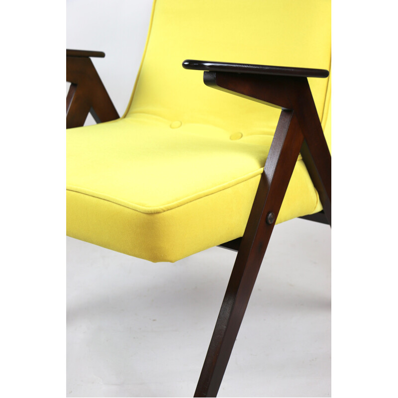 Fauteuil Vintage Yellow de Józef Chierowski, 1970