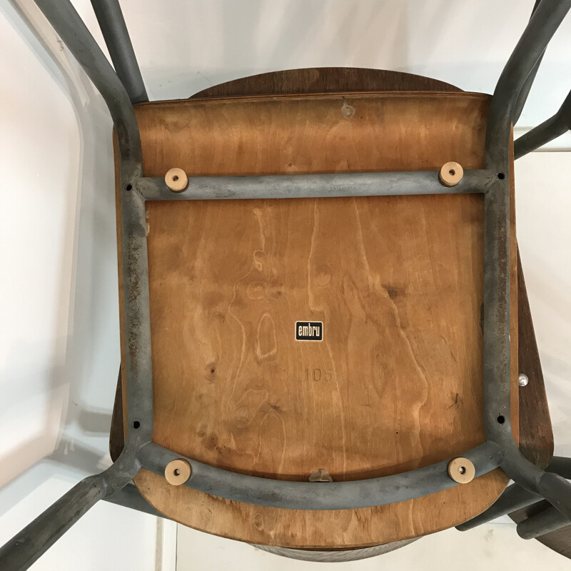 Ensemble de 4 chaises vintage mod.1257 par Gustav Hassenpflug pour Embru 1934