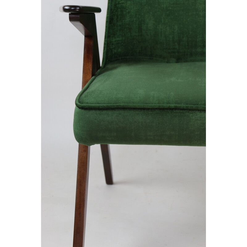 Vintage Green Armchair by Józef Chierowski, 1970s