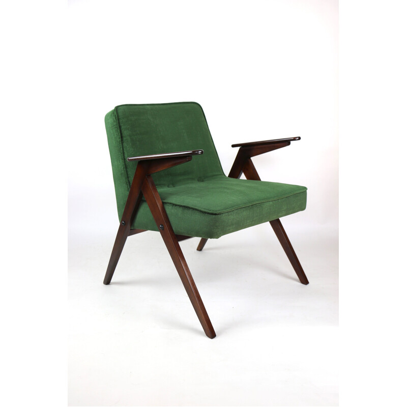 Vintage Green Armchair by Józef Chierowski, 1970s