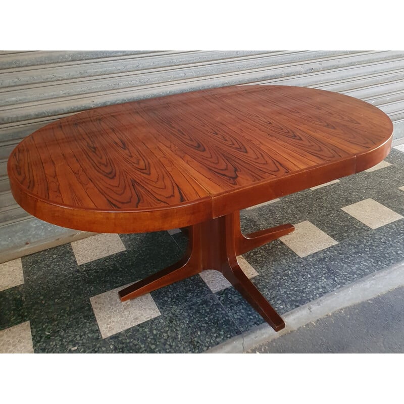 Table vintage De Luigi Bartolini Extensible Palissandre 1960