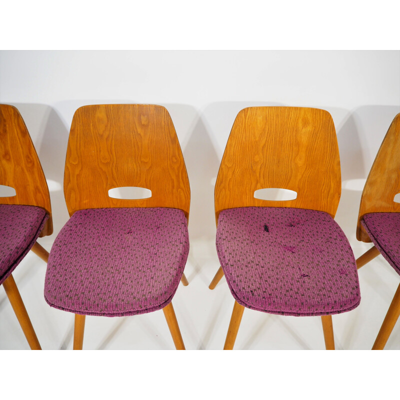 Set of 4 Vintage Chairs from Tatra Nábytok, 1960s