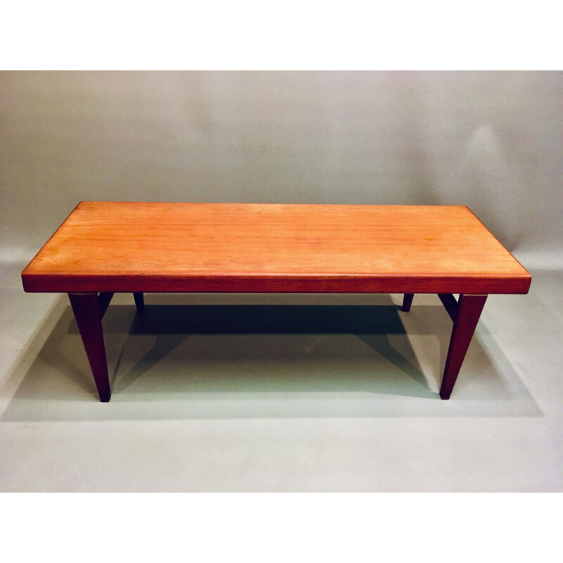 Table basse vintage teck  Johannes Andersen scandinave 1950