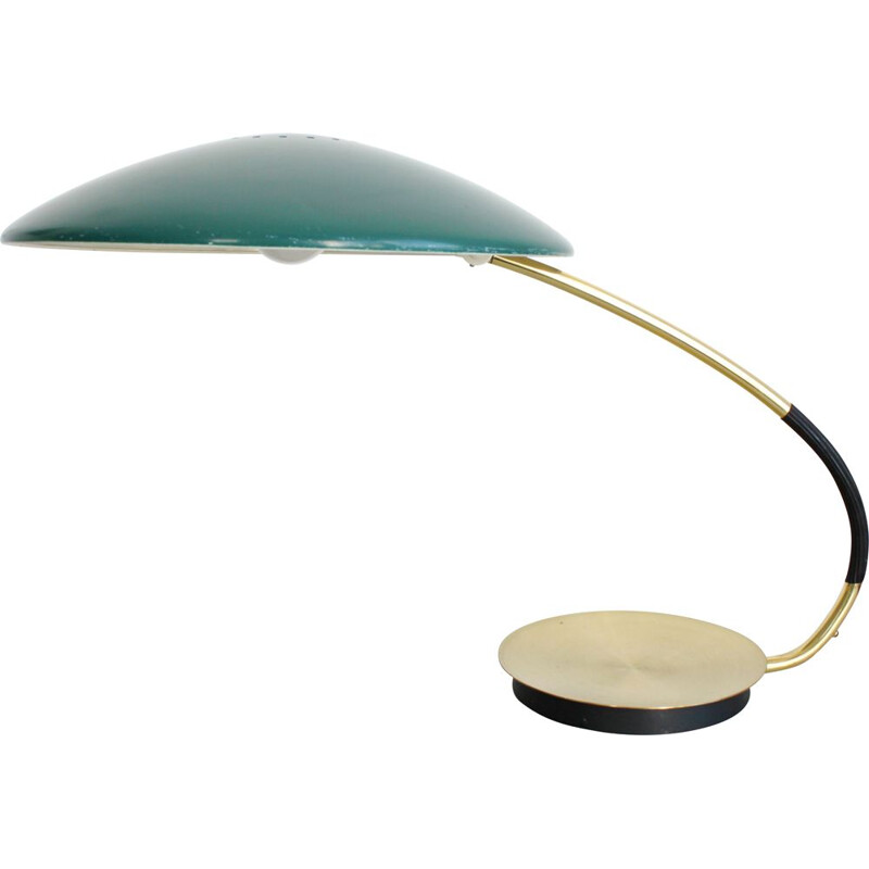 Vintage green KAISER IDELL desk lamp 6787 by Ch. DELL 1950s