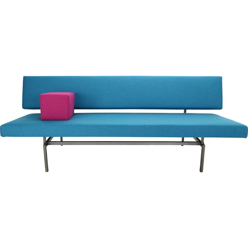 Vintage Gijs Van Der Sluis Streamline Blue Sleeper Sofa Daybed Model 540, 1961