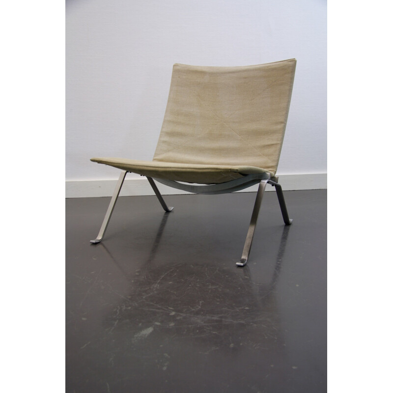 Fritz Hansen "PK22" chair in white, Poul KJAERHOLM - 1960s