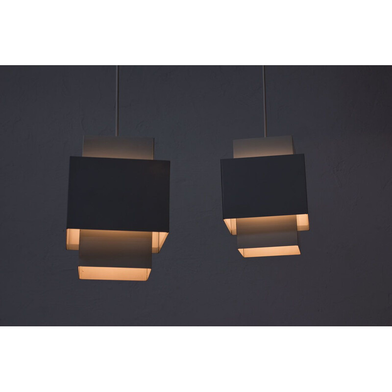Pair of vintage Selectra Pendant Lamps by Hans-Agne Jakobsson, 1960s