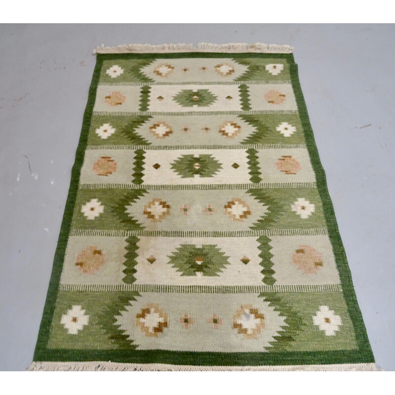 Vintage rug Röllakan,Sweden 1950