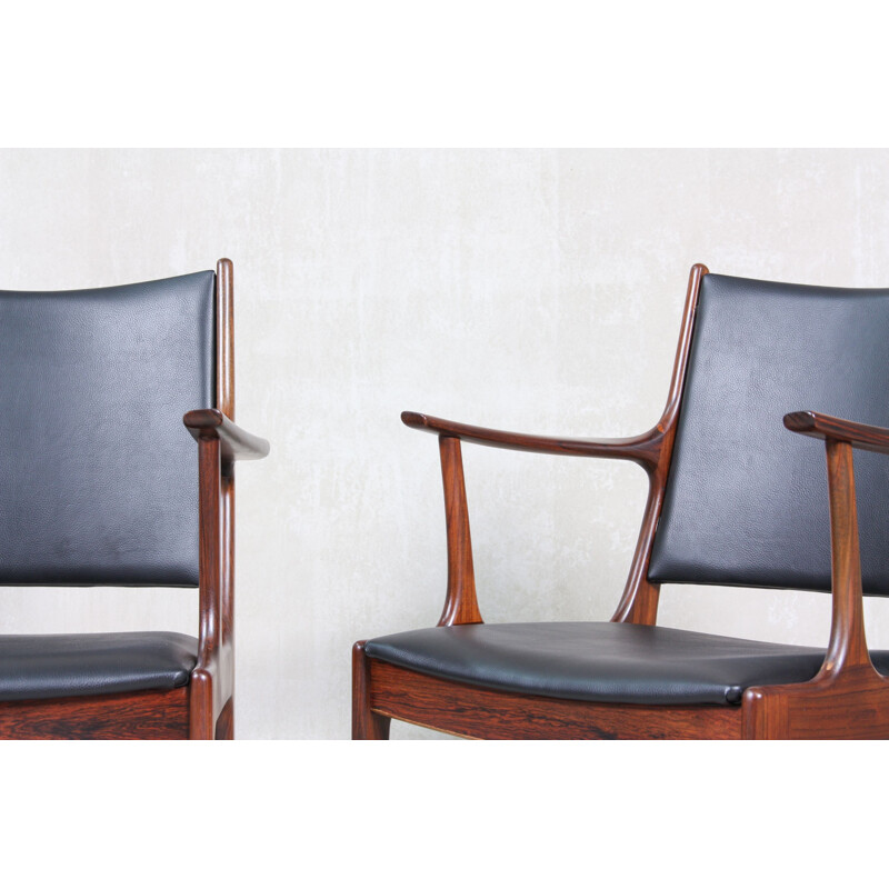 Pair of vintage Rosewood Dining Chairs by Johannes Andersen for Uldum Møbelfabrik, 1960s