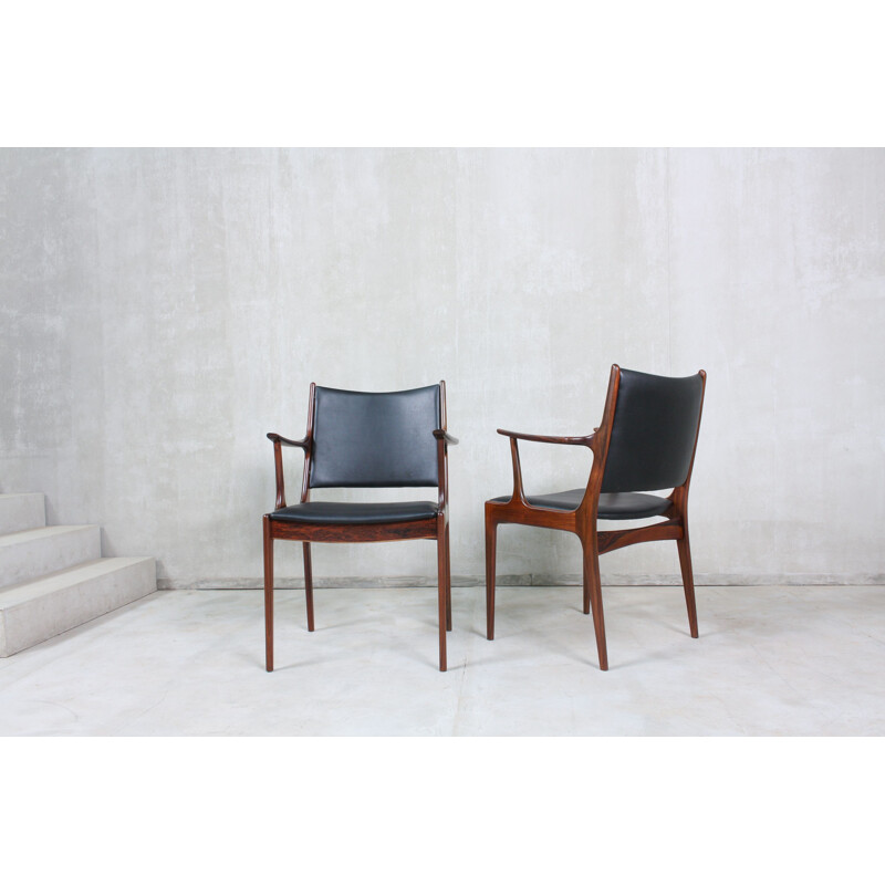 Pair of vintage Rosewood Dining Chairs by Johannes Andersen for Uldum Møbelfabrik, 1960s