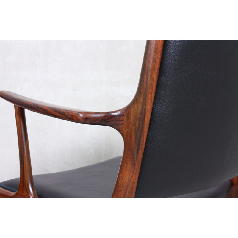 Pair of vintage Rosewood Dining Chairs by Johannes Andersen for Uldum Møbelfabrik, 1960s