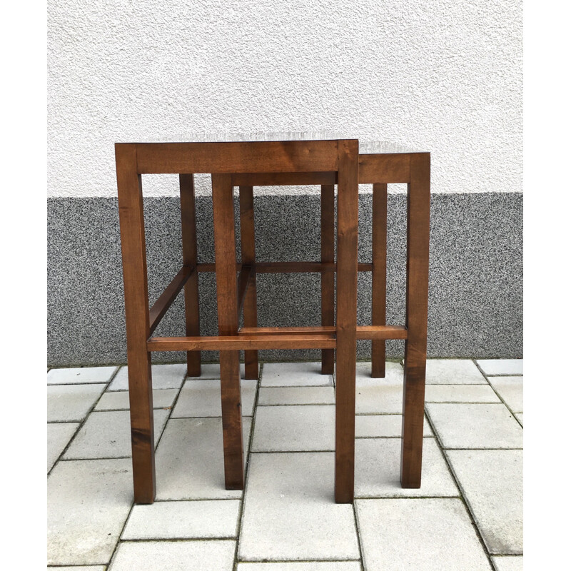 Set of Two Nesting Tables, Model No. 50, Designed by Jindrich Halabala, 1930s