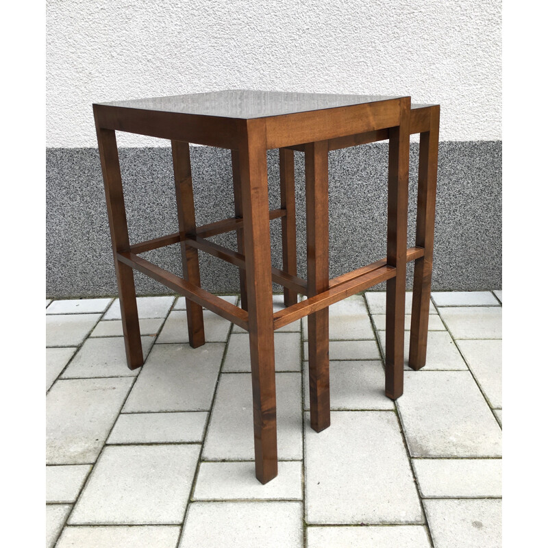 Set of Two Nesting Tables, Model No. 50, Designed by Jindrich Halabala, 1930s