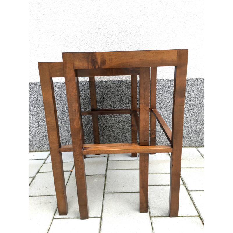 Set of Two Nesting Tables, Model No. 50, Designed by Jindrich Halabala, 1930s