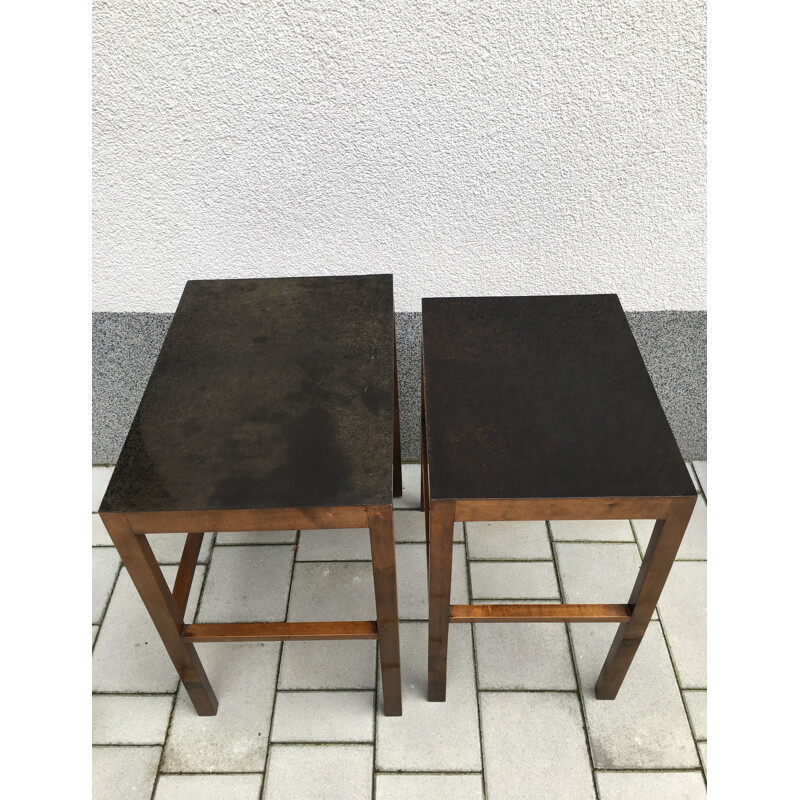 Set of Two Nesting Tables, Model No. 50, Designed by Jindrich Halabala, 1930s