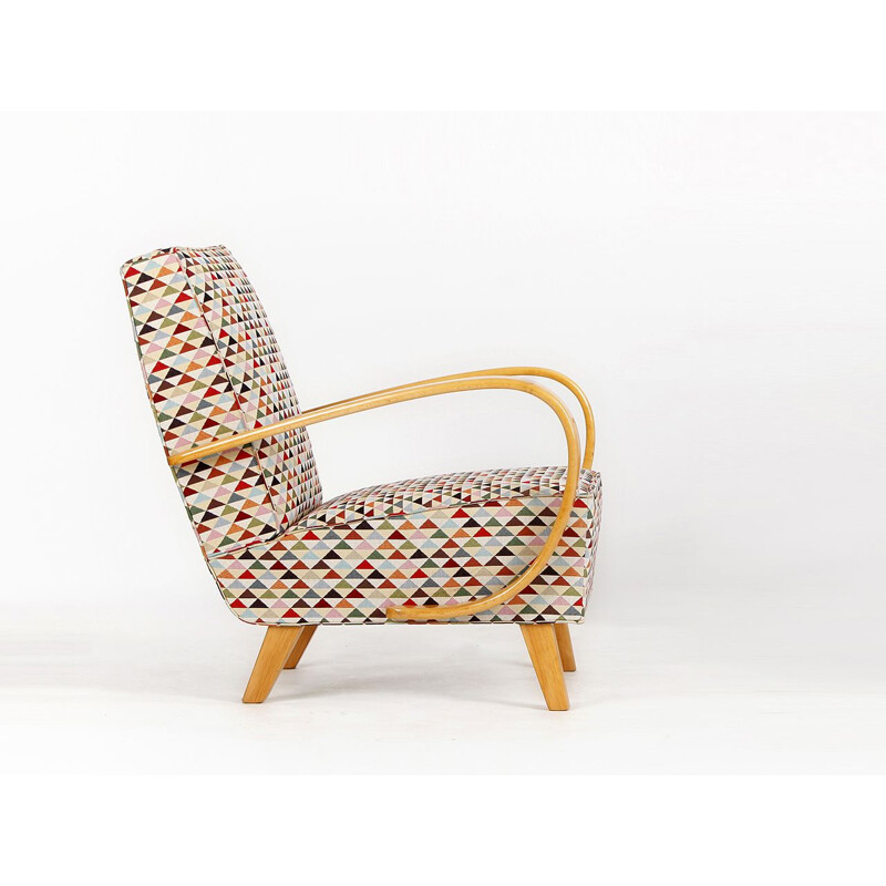 Vintage Armchair by Jindrich Halabala for Spojene UP Zavody, 1940s