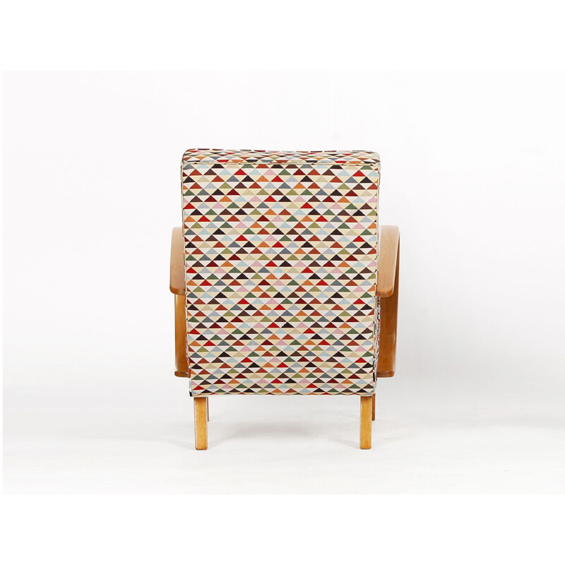 Vintage Armchair by Jindrich Halabala for Spojene UP Zavody, 1940s