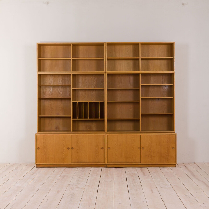 Vintage Modular oak shelving unit by Borge Mogensen for Karl Andersson&Soner