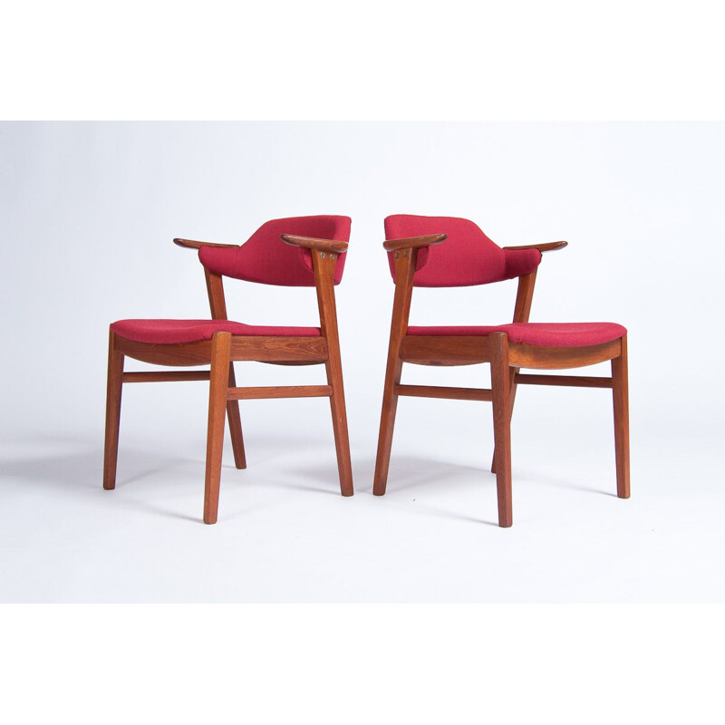 Set of 6 Mid Century Dining Chairs in Teak by C.E. Ekstrom, Swedish 1950s